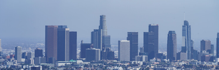 Panorama of Los Angeles Downtown, CA, United States
